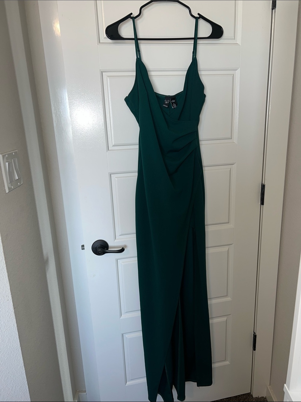Windsor Deep Teal Spaghetti-Strap Maxi Dress
